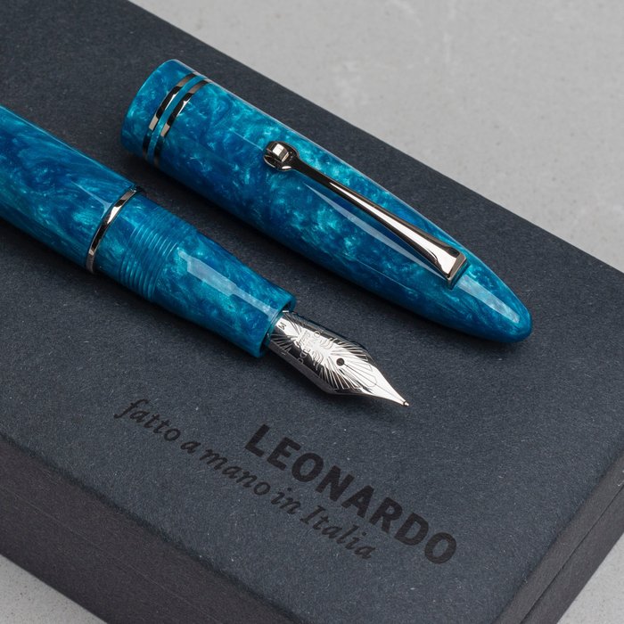 Leonardo Officina Italiana - Furore Smeraldo - silver plated finish - Fyldepen