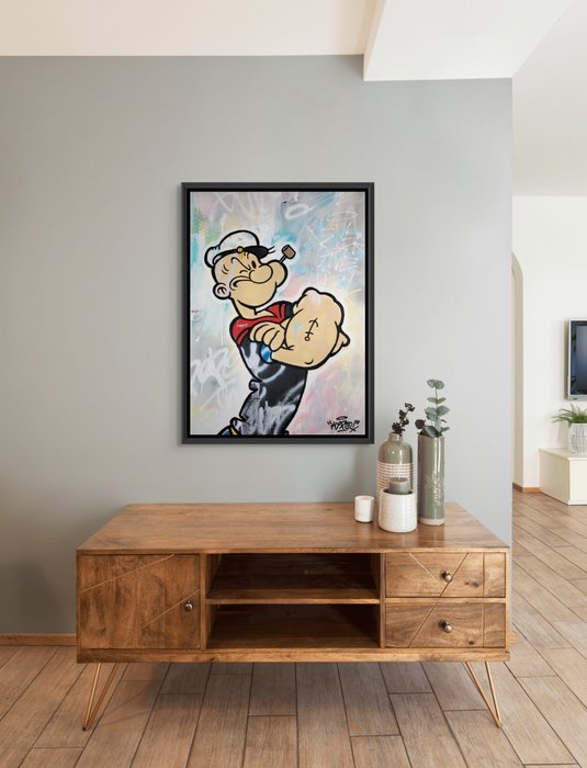 Hipo (1988) - Popeye The Sailor Man - Never Give Up! (Original artwork)