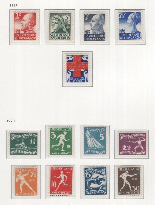 Holland 1925/1931 - Udvalg af frimærker - tussen NVPH 166/243