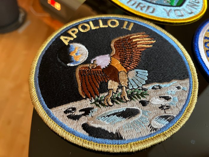 Willabee  Ward - Parti med Eleven Apollo Missions Patches - 1980-1990