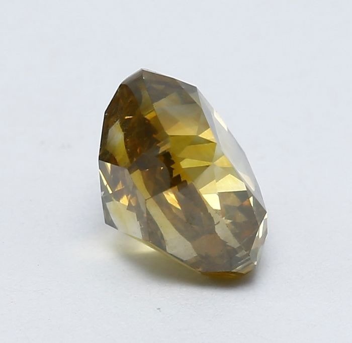 1 pcs Diamant  (Natur)  - 1.41 ct - Pude - SI1 - International Gemological Institute (IGI) - fancy grønlig gul