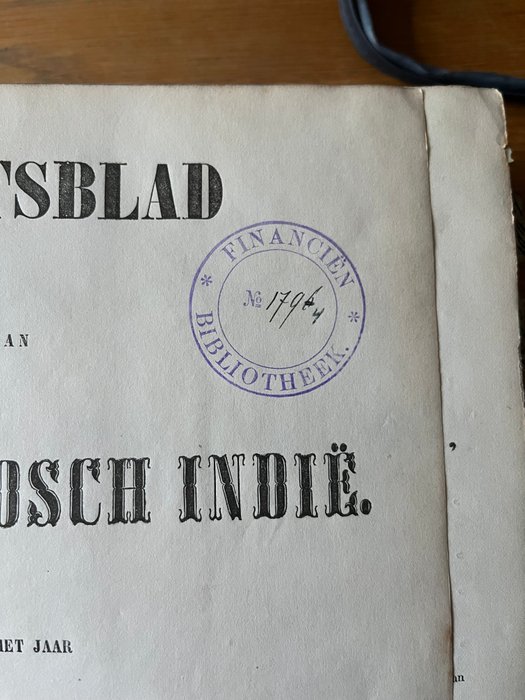 Ministerie van Financiën - Staatsblad van Nederlandsch Indië 1846-1859 Lijst Der Wetten en Besluiten - 1856-1859