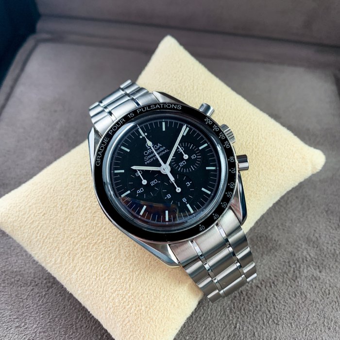 Omega - Speedmaster Professional Moonwatch Gradue Pour 15 Pulsation Bezel - 345.0022 - Mænd - 1990-1999