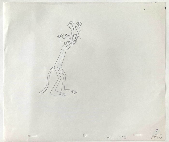 The Pink Panther : Vintage original animationstegning - Pink Panther