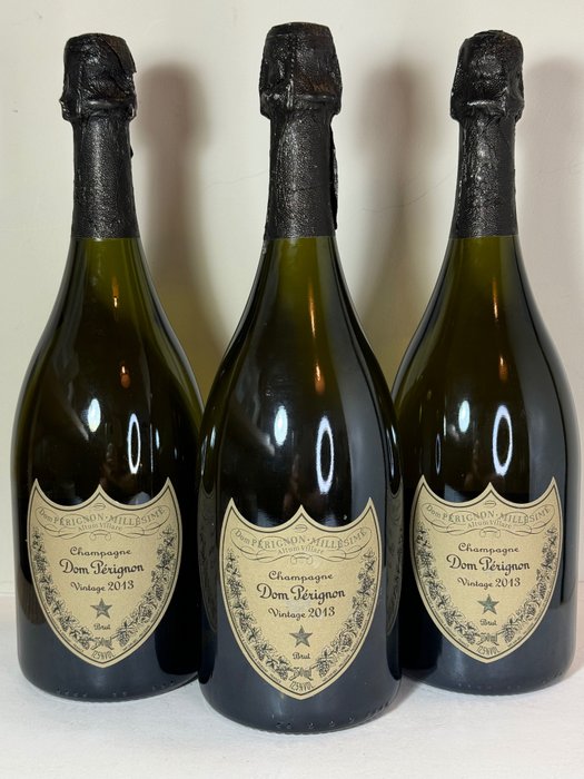 2013 Dom Pérignon - Champagne Brut - 3 Flasker (0,75 L)