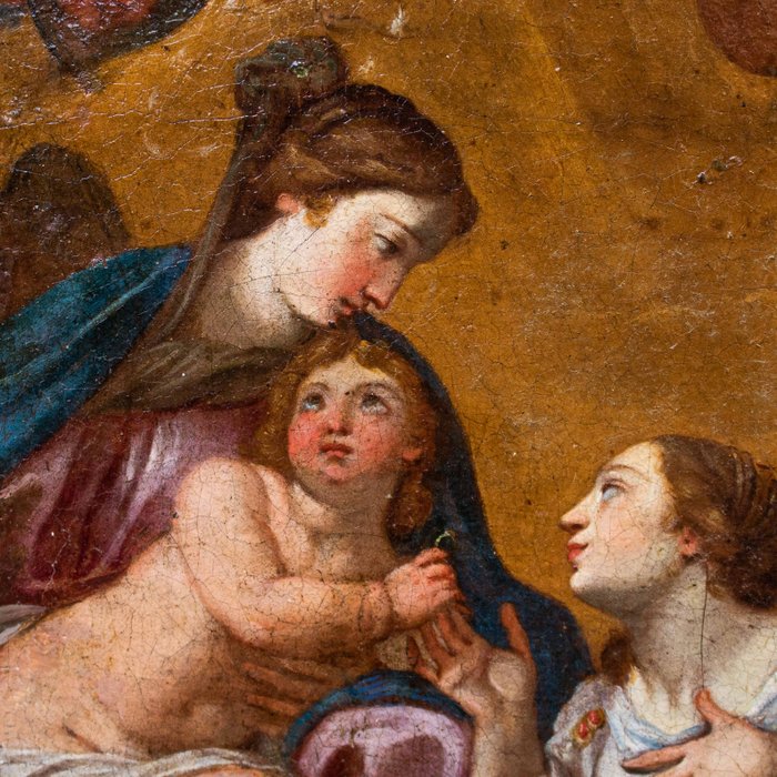 Scuola romana (XVII) - Matrimonio mistico di santa Caterina d'Alessandria