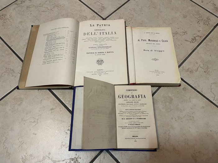 AA.VV. - La Patria Geografia dell'Italia-Al Parà, Maranhao e Cearà (Brasile del nord) -Compendio di Geografia - 1865