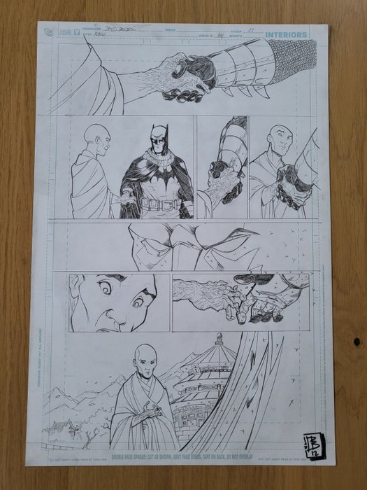 David Baldeon - 1 Original page - Batman - Robin Iss: 169 - signed