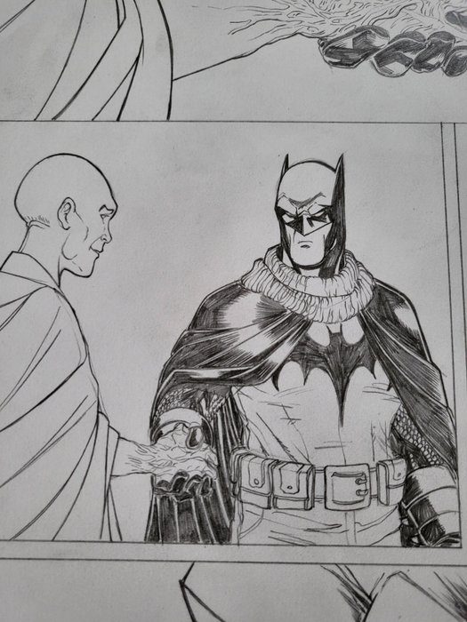 David Baldeon - 1 Original page - Batman - Robin Iss: 169 - signed