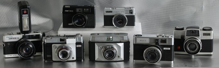 Fuji, Ilford, Petri, Porst, Dacora, Ferrania, PMC zie tekst Analogt kamera