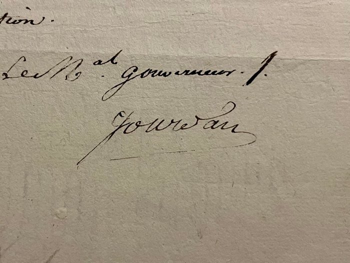 Jean-Baptiste Jourdan - Lettre autographe signée - 1808