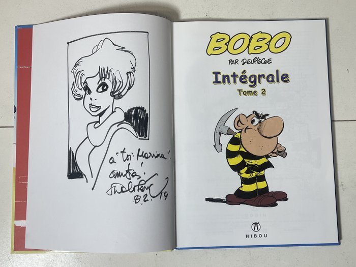 Bobo - Intégrale T2  + dédicace de Walthéry - C - 1 Album - Første udgave - 2013