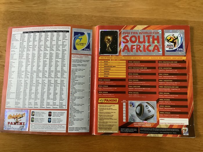 Panini - World Cup South Africa 2010 - Complete album + (617/640) Incomplete loose sticker set