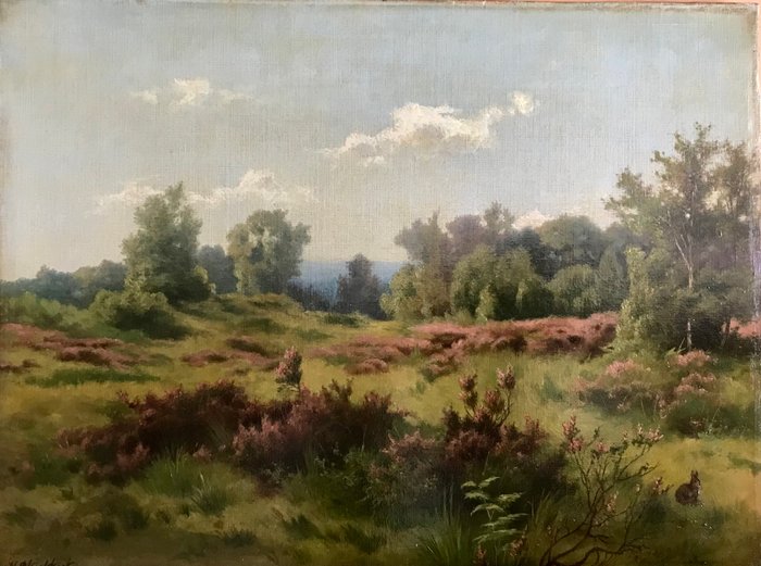 Pieter Hendrik Koekkoek (1843-1927), Attributed to - Heide