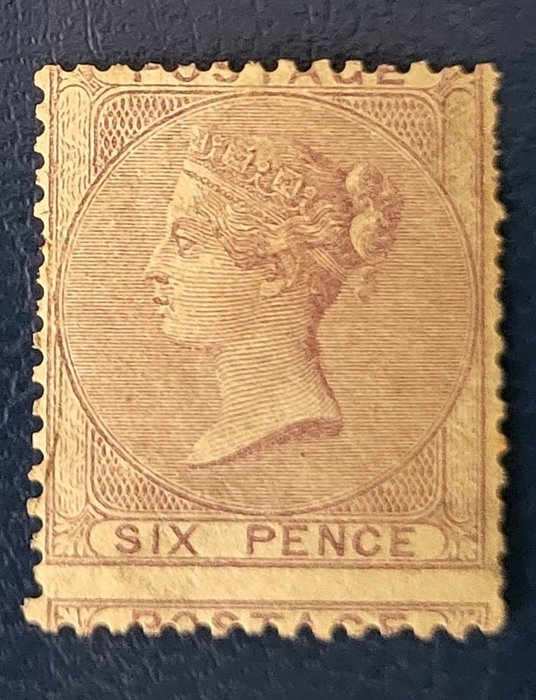 Storbritannien  - 1855-57 seks pence 6 pence violet sort Diena certifikat