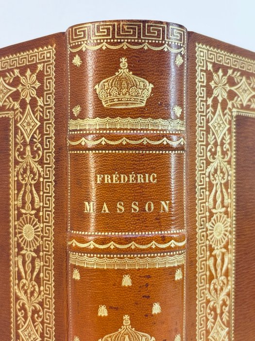 Frédéric Masson / Isabey,  Fontaine  Percier - Livre du Sacre de l’Empereur Napoléon.  [reliure aux armes impériales] - 1906