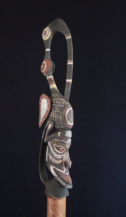 Ceremoniel fløjte - 93 cm - Iatmul - Papua Ny Guinea  (Ingen mindstepris)