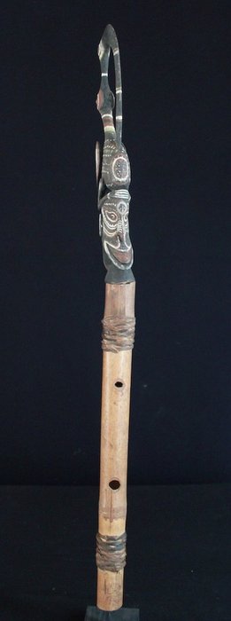 Ceremoniel fløjte - 93 cm - Iatmul - Papua Ny Guinea  (Ingen mindstepris)