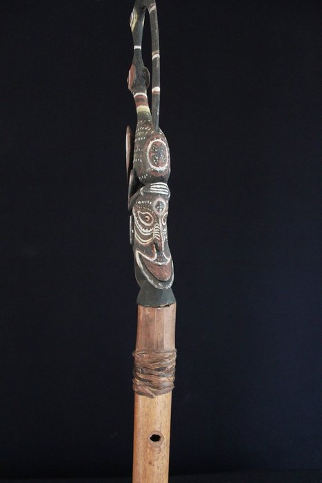 Ceremoniel fløjte - 93 cm - Iatmul - Papua Ny Guinea  (Ingen mindstepris)