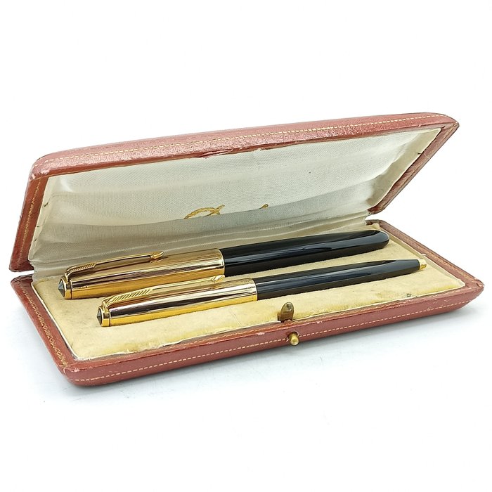 Parker - 51 - Conjunto - Pluma estilográfica  Bolígrafo - 1/10 12k Gold filled - Fyldepen