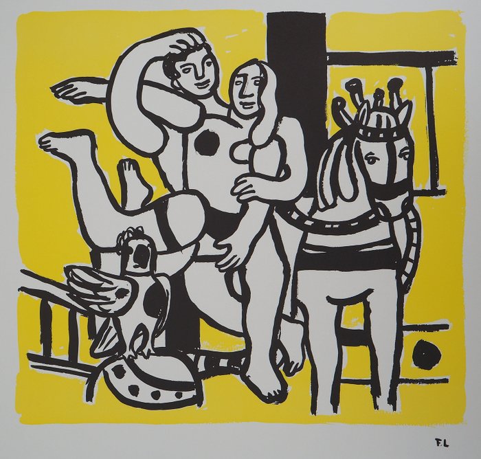 Fernand Léger (1881-1955) - Couple amoureux et cheval