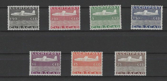 Curaçao 1947 - Luftpost fly - NVPH LP82/LP88