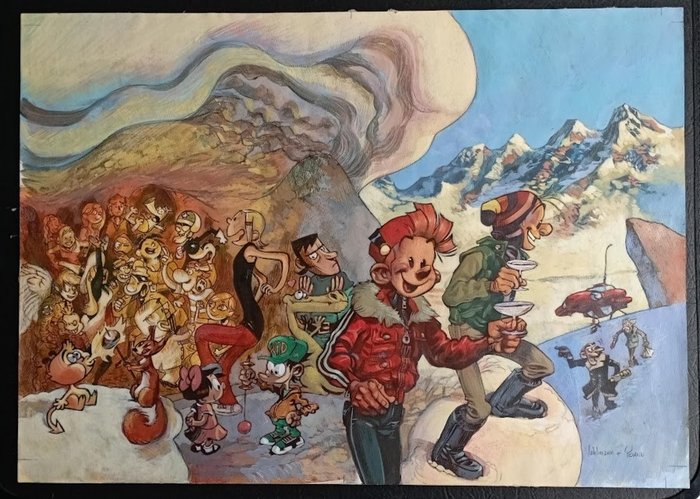 Yoann - 1 Original cover - Spirou et Fantasio - Journal Spirou #3690 - 2008