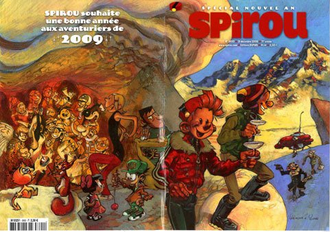 Yoann - 1 Original cover - Spirou et Fantasio - Journal Spirou #3690 - 2008