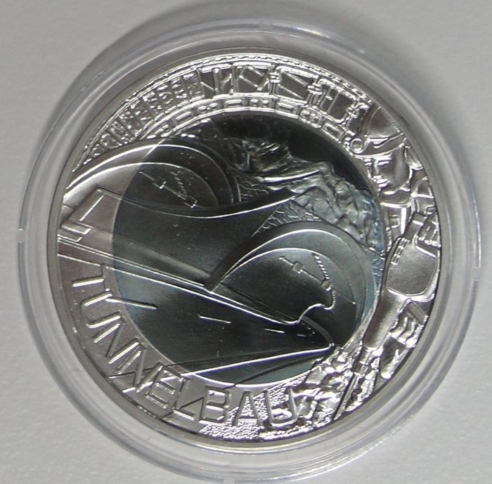 Østrig. 25 Euro 2013 "Tunnelbau" Proof  (Ingen mindstepris)