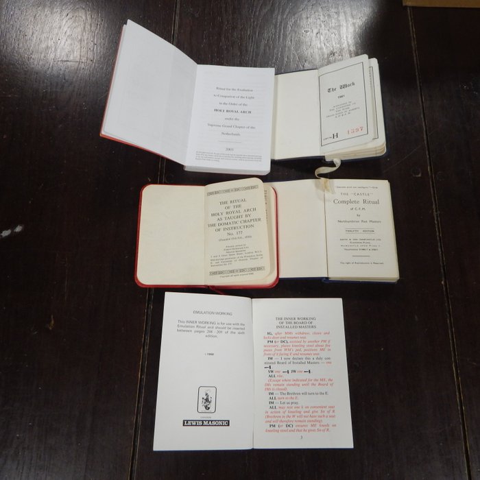 grand lodge - masonic ritual books - 1960