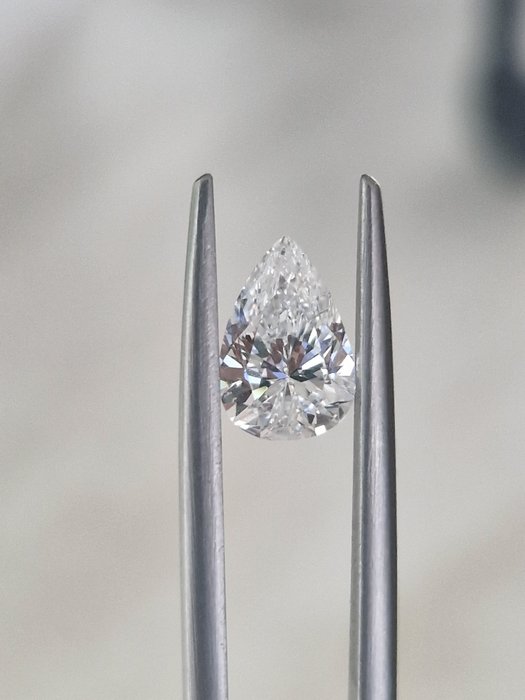 1 pcs Diamant  (Natur)  - 1.52 ct - Pære - D (farveløs) - SI2 - Gemological Institute of America (GIA)