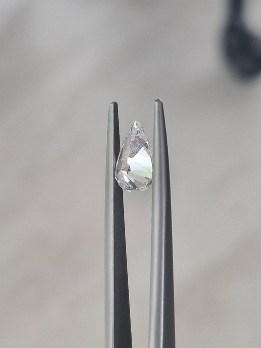 1 pcs Diamant  (Natur)  - 1.52 ct - Pære - D (farveløs) - SI2 - Gemological Institute of America (GIA)