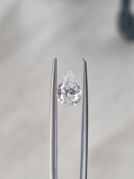 1 pcs Diamant  (Natur)  - 1.52 ct - Pære - D (farveløs) - SI2 - Gemological Institute of America (GIA)