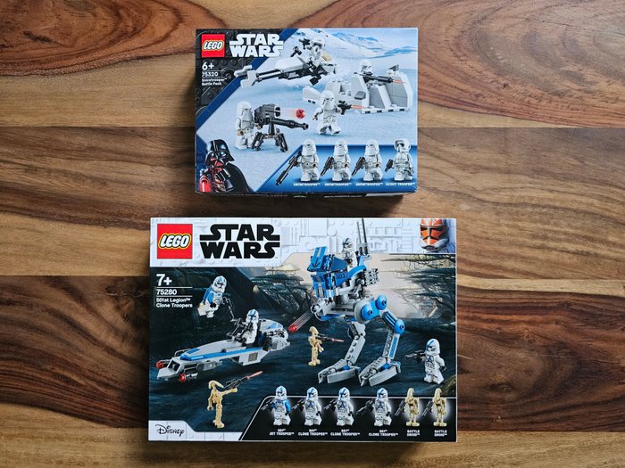 Lego - Star Wars - 75280 + 75320 - Clone Troopers der 501. Legion / Snowtrooper Battle Pack - 2020+