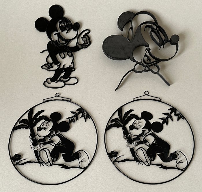 Mickey Mouse Billeder/grydeskånere/skyggeleg/papirklip (1960'erne/1970'erne)