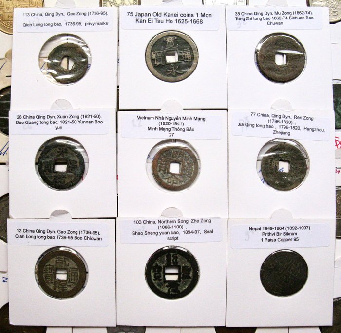 Asien. Extensive collection of 235+ various coins, 300 AD-2015 including GOLD  SILVER ones  (Ingen mindstepris)