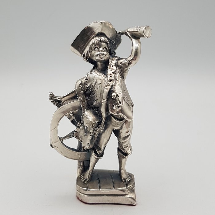 Giovane pirata rivestito in Argento 800 - Statuette - .800 sølv, Sølvbelagt