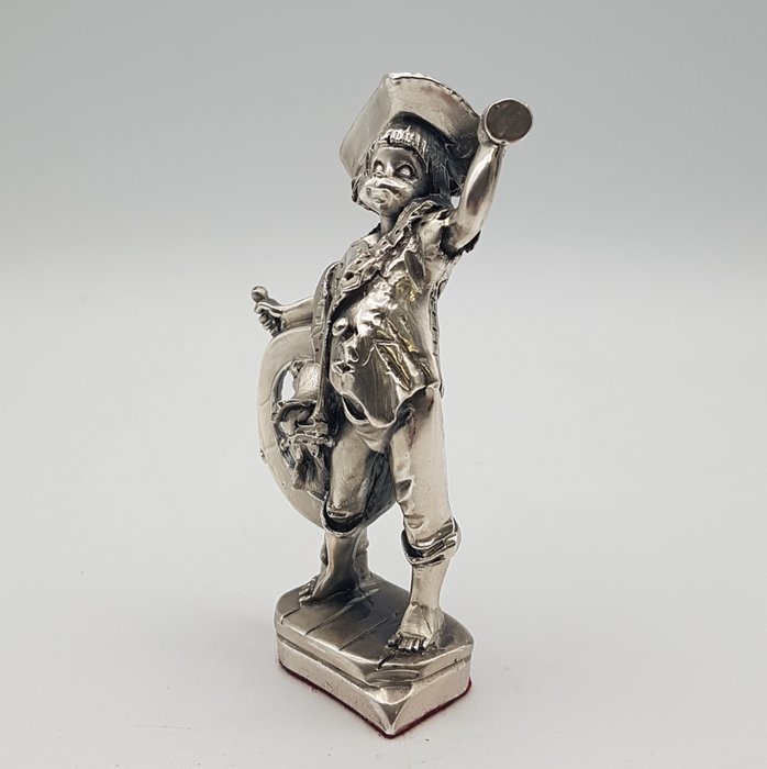 Giovane pirata rivestito in Argento 800 - Statuette - .800 sølv, Sølvbelagt