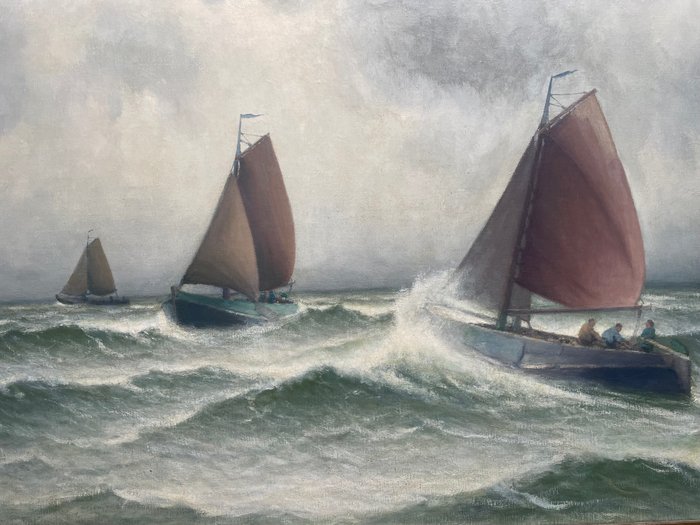 Henk Dekker (1897-1979) - Boten op zee