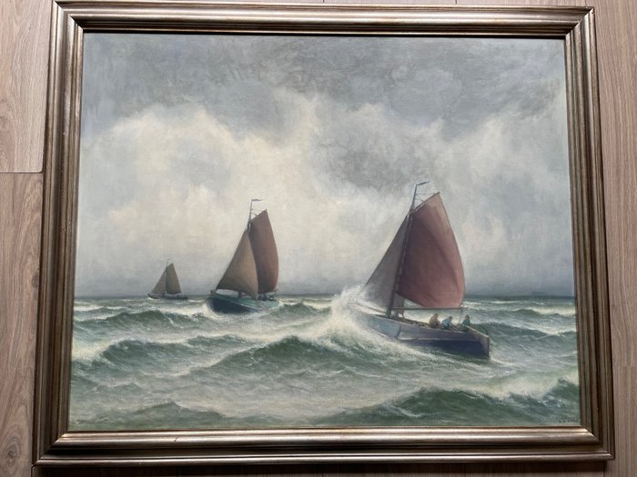 Henk Dekker (1897-1979) - Boten op zee