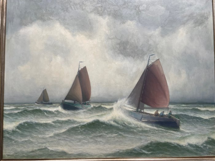 Henk Dekker (1897-1979) - Boten op zee