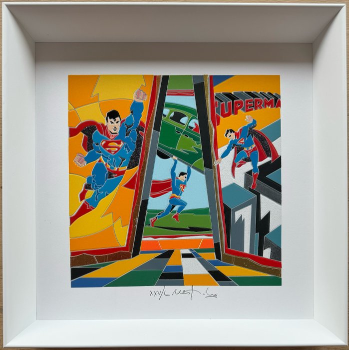 Ugo Nespolo (1941) - Superman in the city