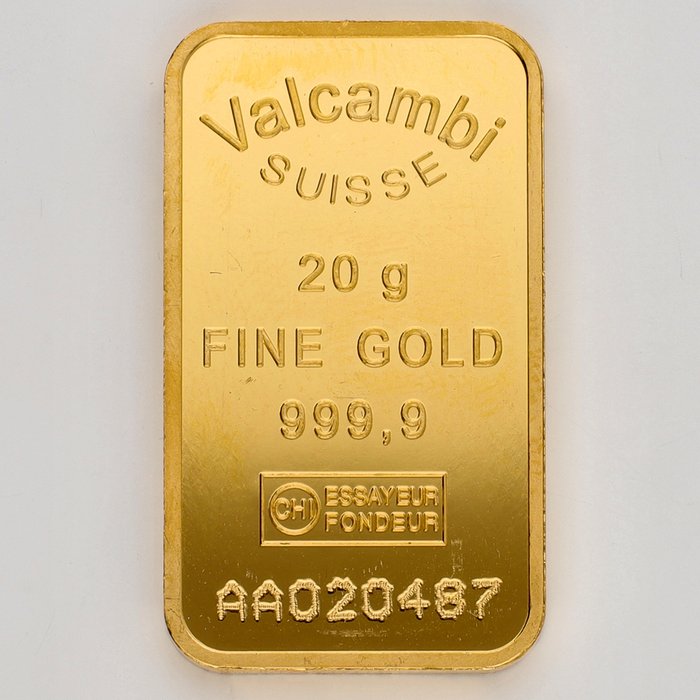 20 gram - Guld 999 - Valcambi