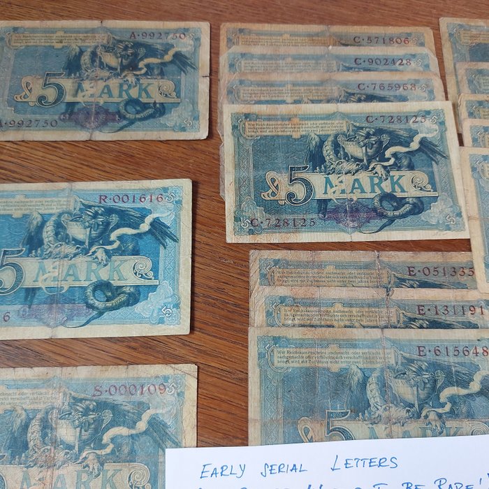 Tyskland. - 315 Banknoten - alle mit Besonderheiten (Propaganda, Fehldruck, Subtypen etc) - various dates  (Ingen mindstepris)