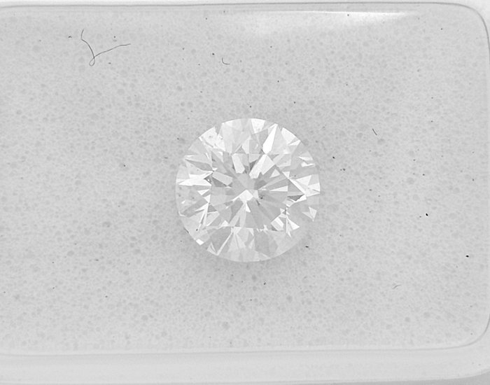 1 pcs Diamant  (Natur)  - 0.80 ct - Rund - F - SI1 - Gemewizard Gemological Laboratory (GWLab) - 3 x EX