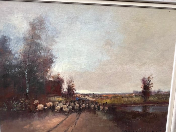 H.J. Pauwels (1903-1983) - Herder met schapen