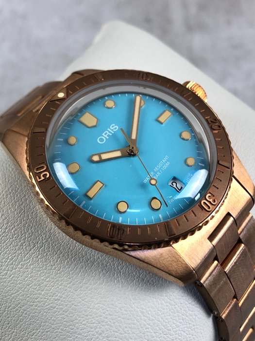 Oris - Divers Sixty-Five Cotton Candy Bronze Automatic - 01 733 7771 3155-07 8 19 15 - Mænd - 2011-nu