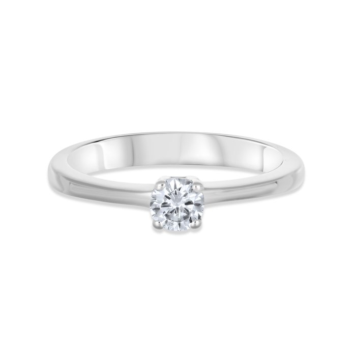 Ring - 18 kraat Hvidguld -  0.25ct. tw. Diamant (Natur)