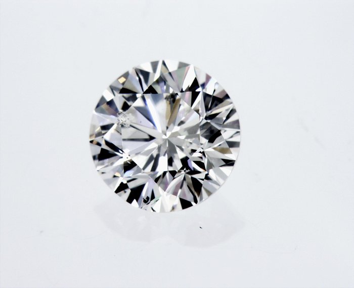 1 pcs Diamant  (Natur)  - 2.01 ct - Rund - G - SI2 - International Gemological Institute (IGI) - n126