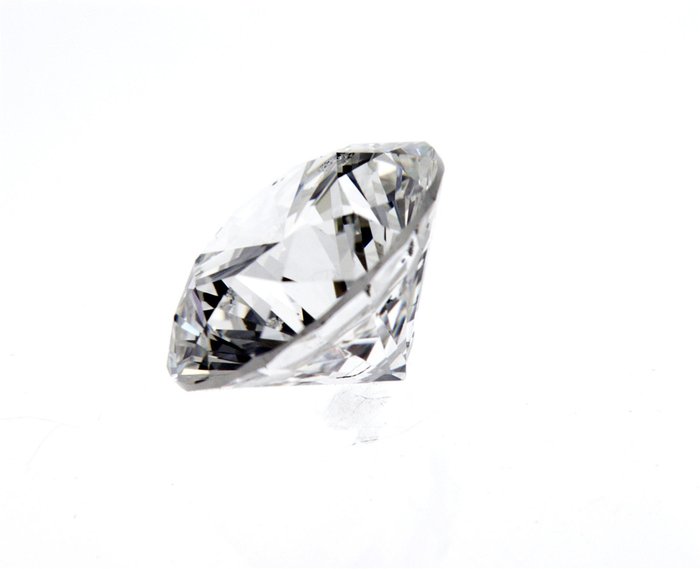 1 pcs Diamant  (Natur)  - 2.01 ct - Rund - G - SI2 - International Gemological Institute (IGI) - n126